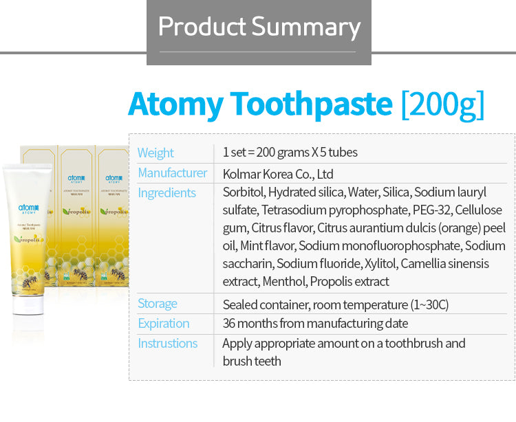 Toothpaste (5 tubes/set)