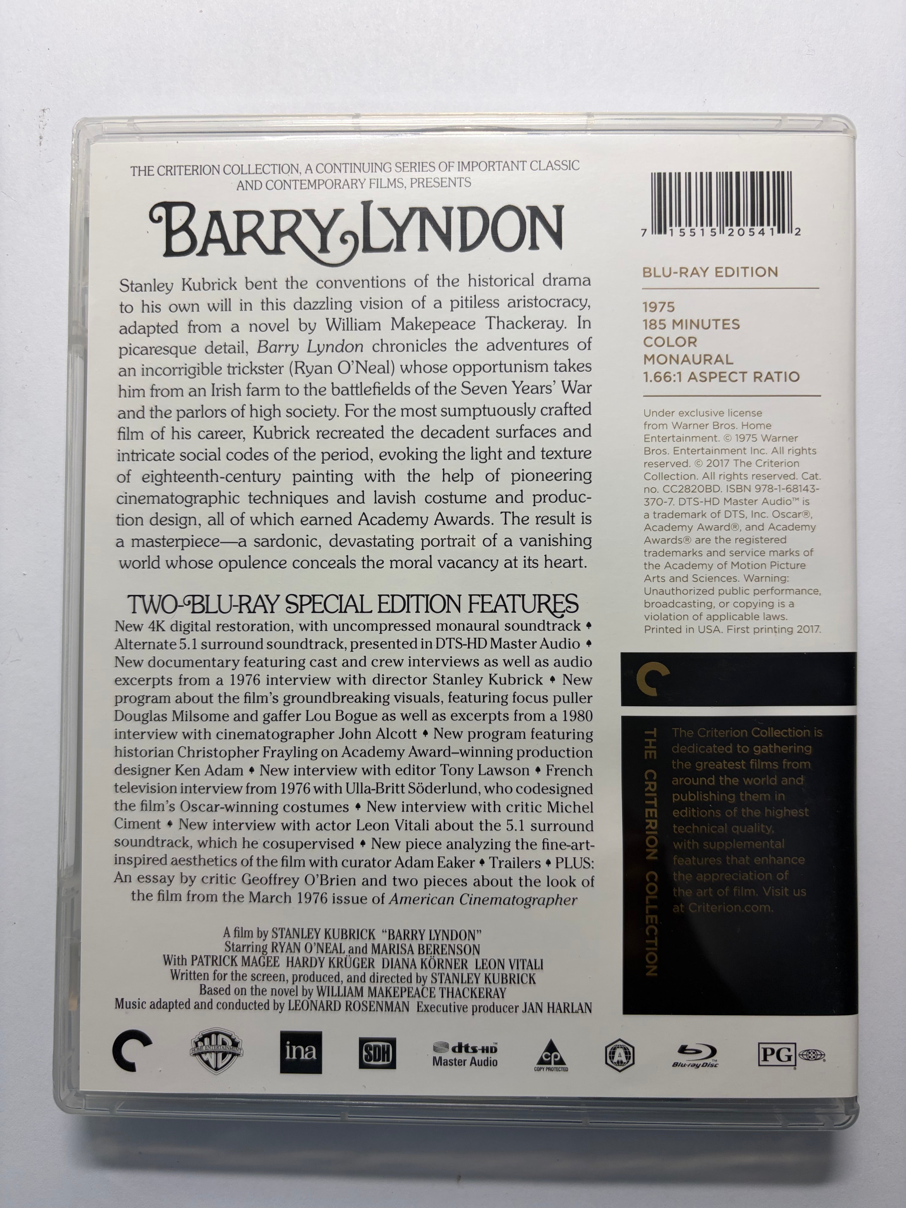 Barry Lyndon (95% New)